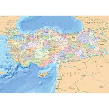 KS Games Türkiye Siyasi Haritası 200 Parça Puzzle
