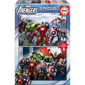 Educa 2x100 Parça Avengers Puzzle