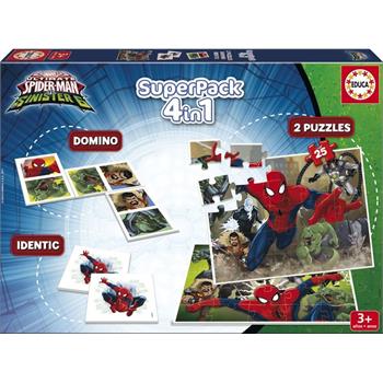 Educa Spiderman Oyun Seti (Domino + Memory + 2 Puzzle)