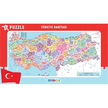 Türkiye Haritası Puzzle (Her İl Ayrı Parça - 43x24 Parça)