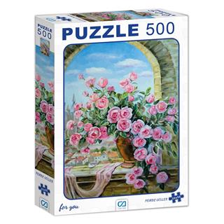 CA Games 500 Parça Pembe Güller Puzzle