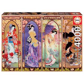 Educa 4000 Parça Japon Kolajı Puzzle - Japanese Collage