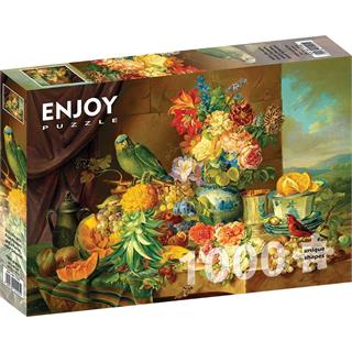 puzzle-1000-piese-enjoy-josef-schuster-still-life-with-fruit-flowers-and-a-parrot-enjoy1191_57.jpg